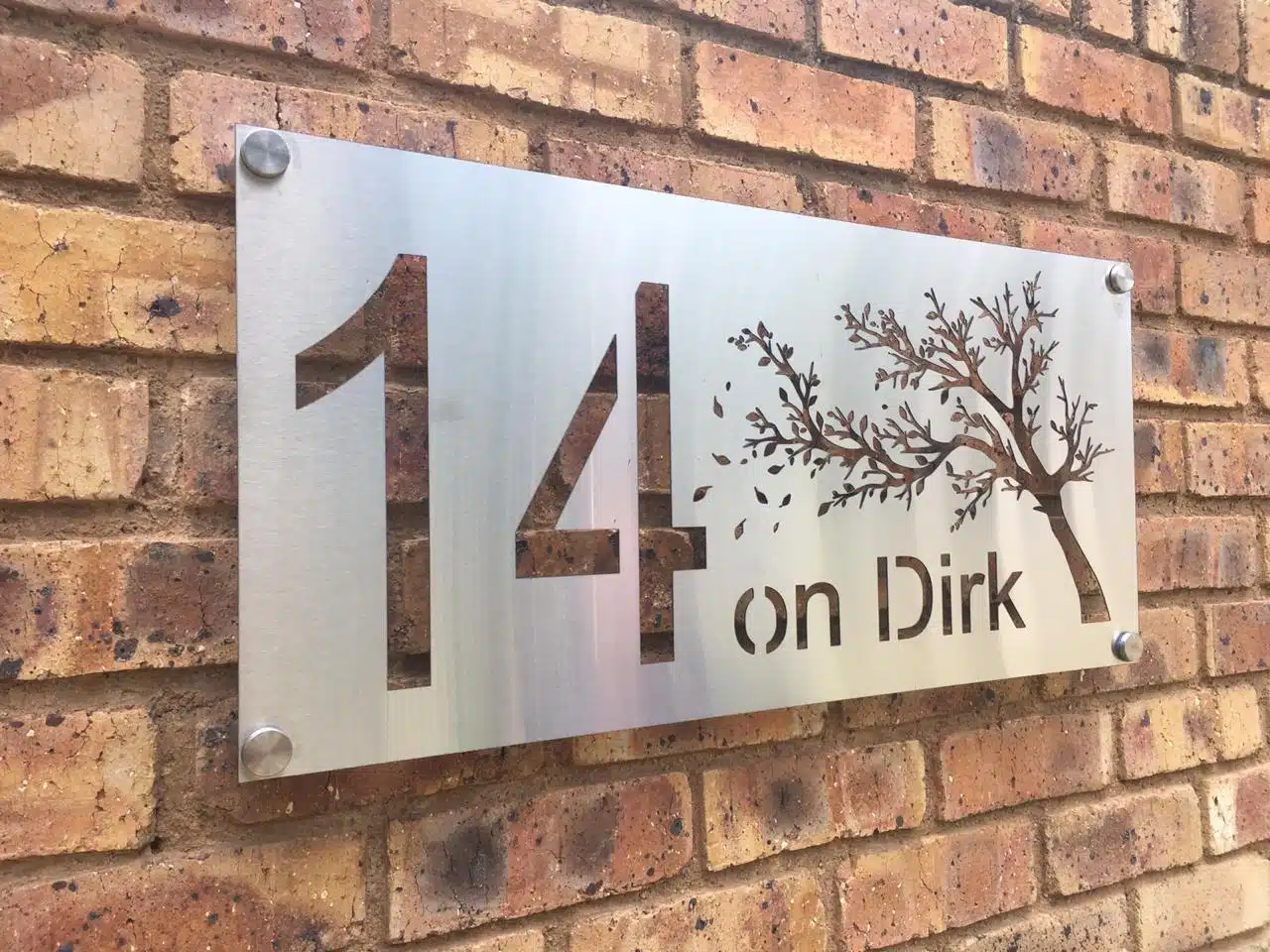 House Number design plate